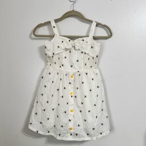 American Girl Bumblebee Print Spring Picnic Dress